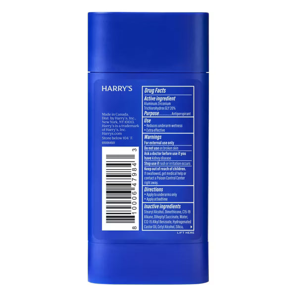 Harry's Wildlands Extra-Strength Solid Antiperspirant Stick for Men Woodsy Scent - 2.5oz