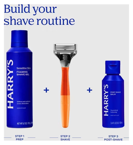 Harry’s Men’s 5 Blade Razor, Indigo Blue