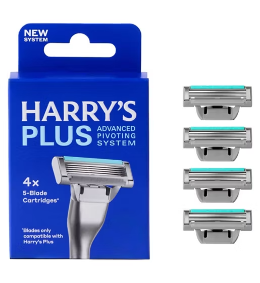 Harry's Plus Razor Blade Cartridges 4s